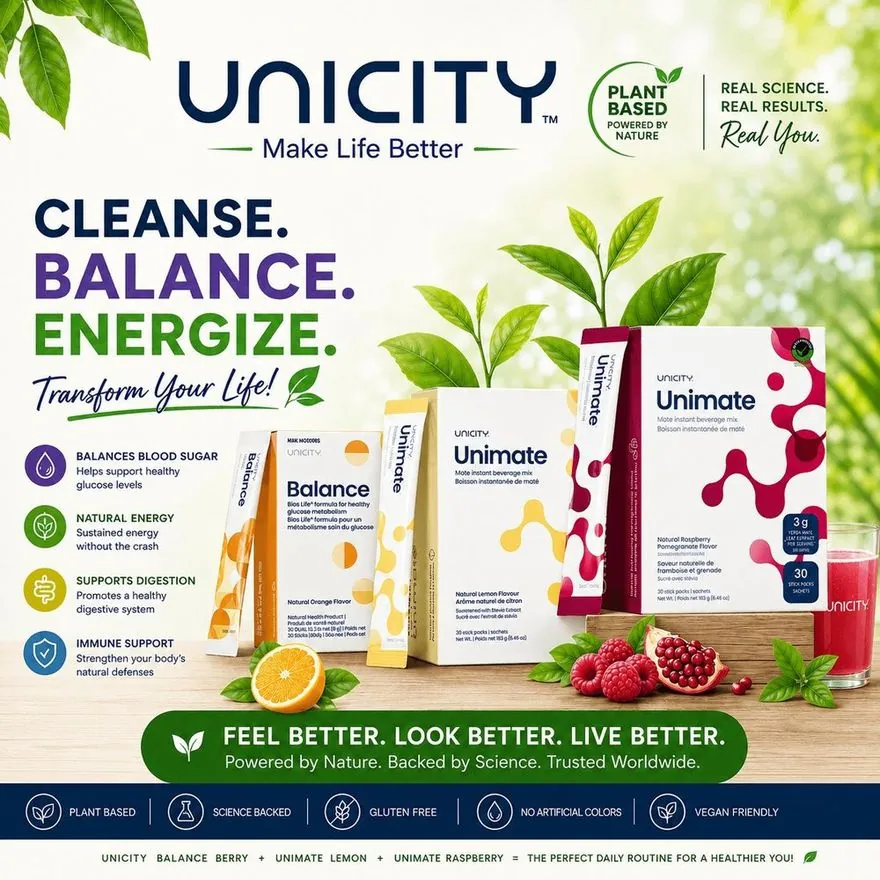 Unicity Feel Great System — cleanse, balance, energize